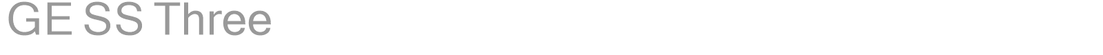 GE SS Three font preview